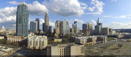 Charlotte -- A vintage pano of the Charlotte skyline, which has changed considerably since the early 2000s.