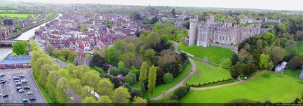 Arundel Castle -- The massive 900 year old castle of Arundel, on the south coast of England.  This is certainly one of the more spectacular castles of England and is lived in by the family.