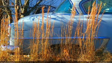 Windsor & Weeds -- A vintage Chrysler Windsor sits in some weeds in Lincolnton, NC